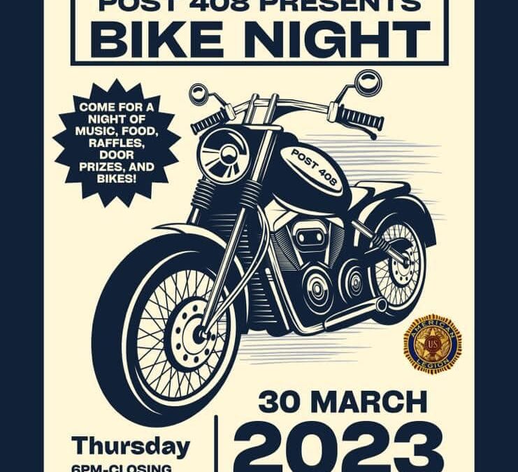 The American Legion Post 408 Presents Bike Night