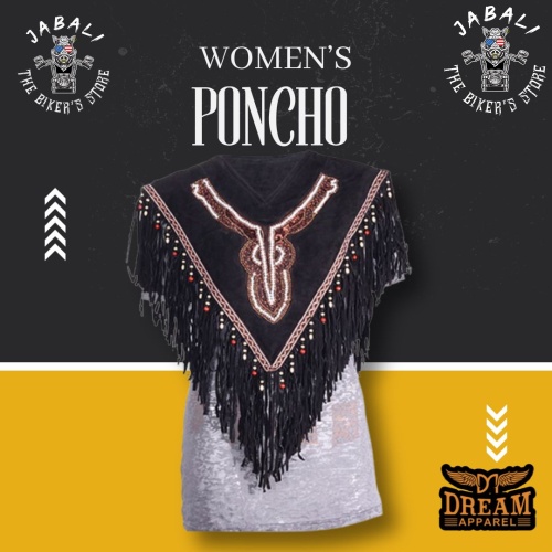 Women Poncho With Fringes