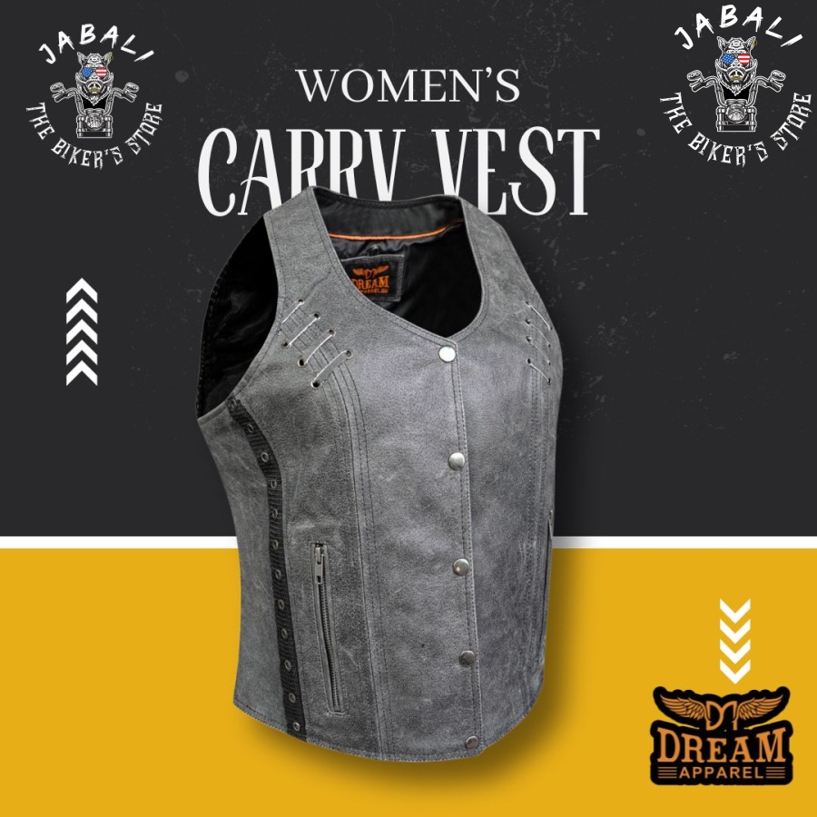 Women's Grey Concealed Carry Vest
