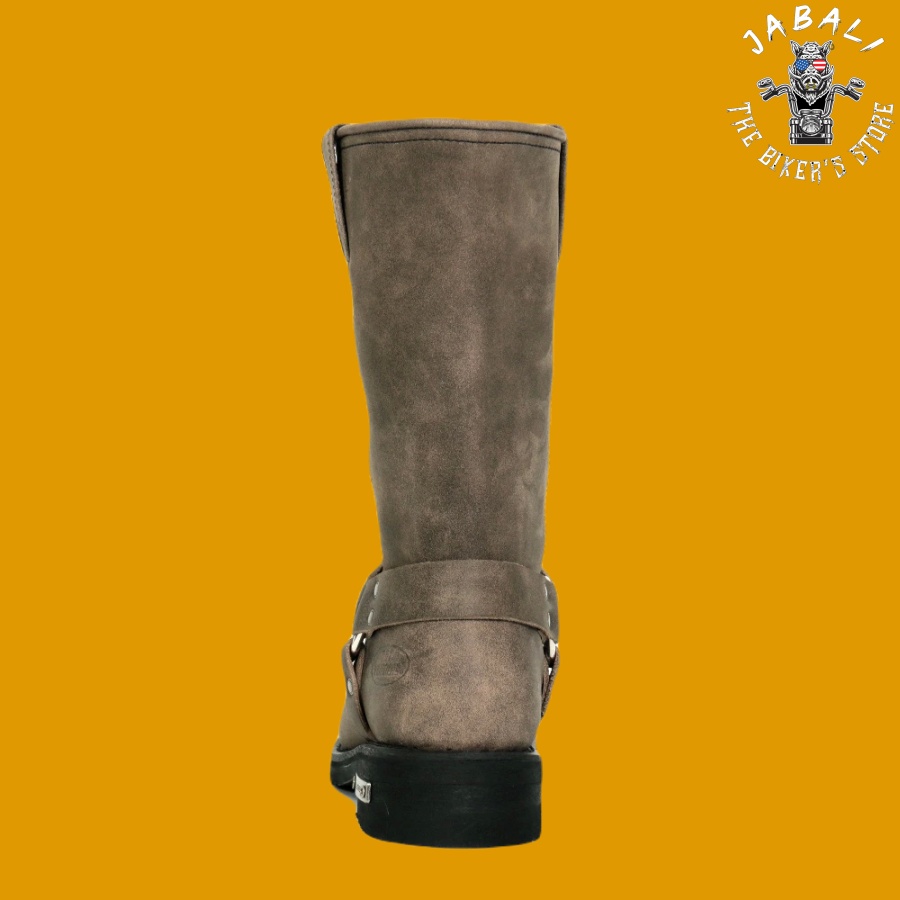 Hot Leathers Stone Wash Brown Harness Boots 04