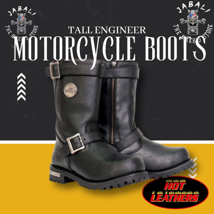 Hot Leathers Tall Engineer Boots