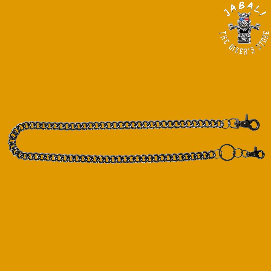 28 Black Chrome Biker Chain2