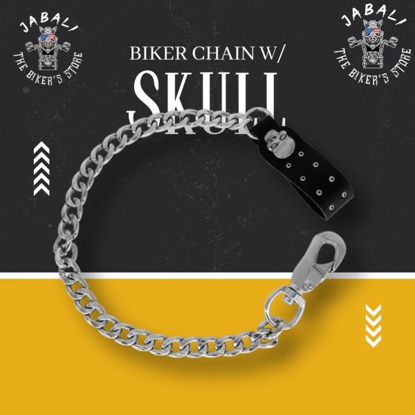 Biker Chain with Skull